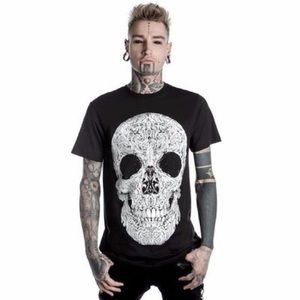 Killstar Baroque Skull shirt XL Goth punk sexy